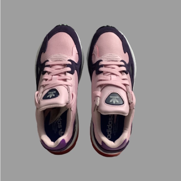 Adidas Falcon Low-Top Sneakers Purple Pink Size 8 - Picture 5 of 10